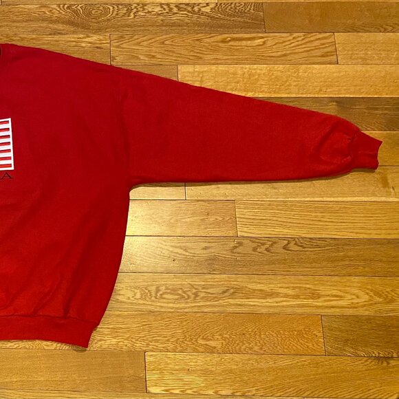 Vintage Mccc Sport US Flag America Patriotic Embroidery Red Men’s 2XL XXL - Picture 3 of 11